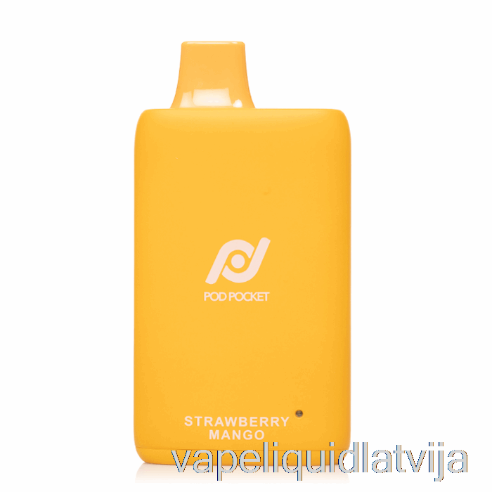 Pod Pocket 7500 Vienreizējās Lietošanas Zemeņu Mango Vape šķidrums